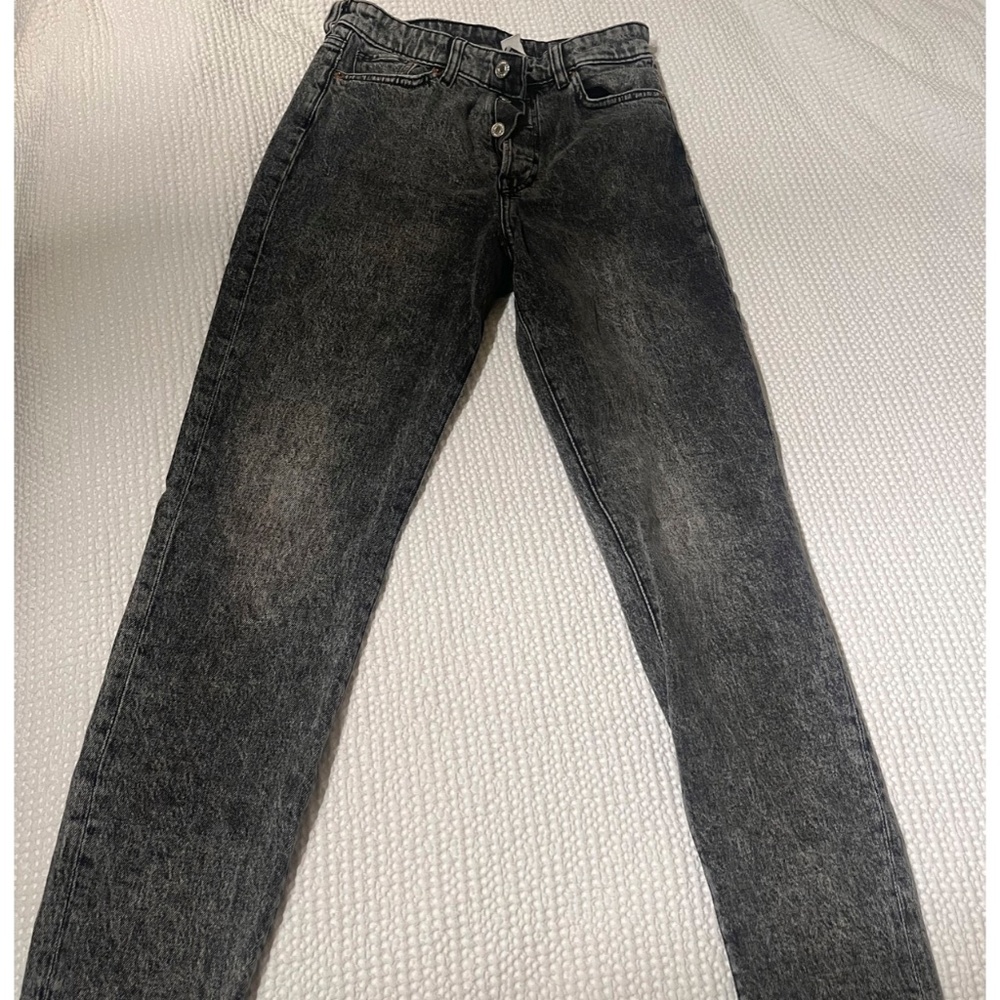 Ultra high waist mom jean